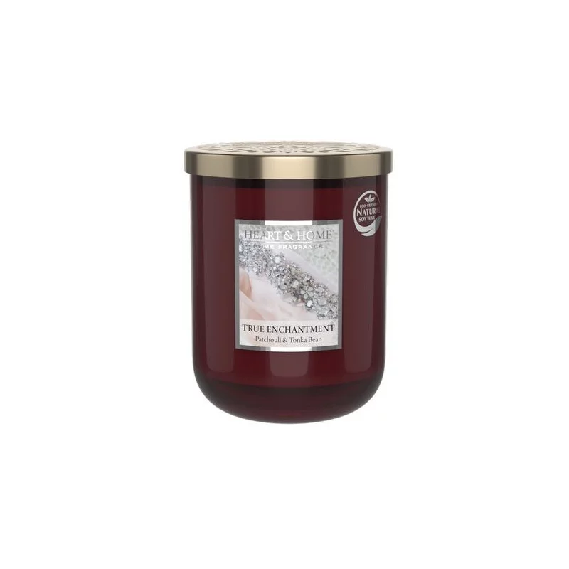 BOUGIE GRANDE JARRE 340G PUR ENCHANTEMENT À LA CIRE DE SOJA