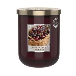 BOUGIE GRANDE JARRE 340G CERISE NOIRE GOURMANDE