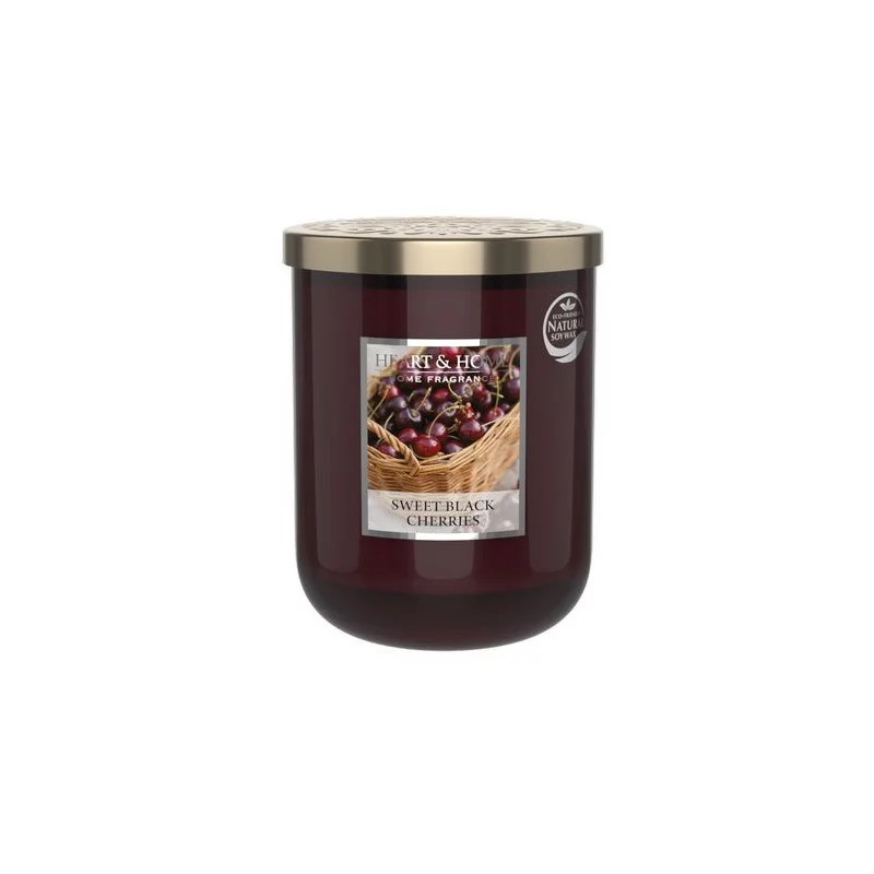 BOUGIE GRANDE JARRE 340G CERISE NOIRE GOURMANDE