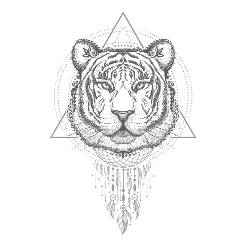 STICKER BOHO TIGRE