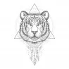 STICKER BOHO TIGRE