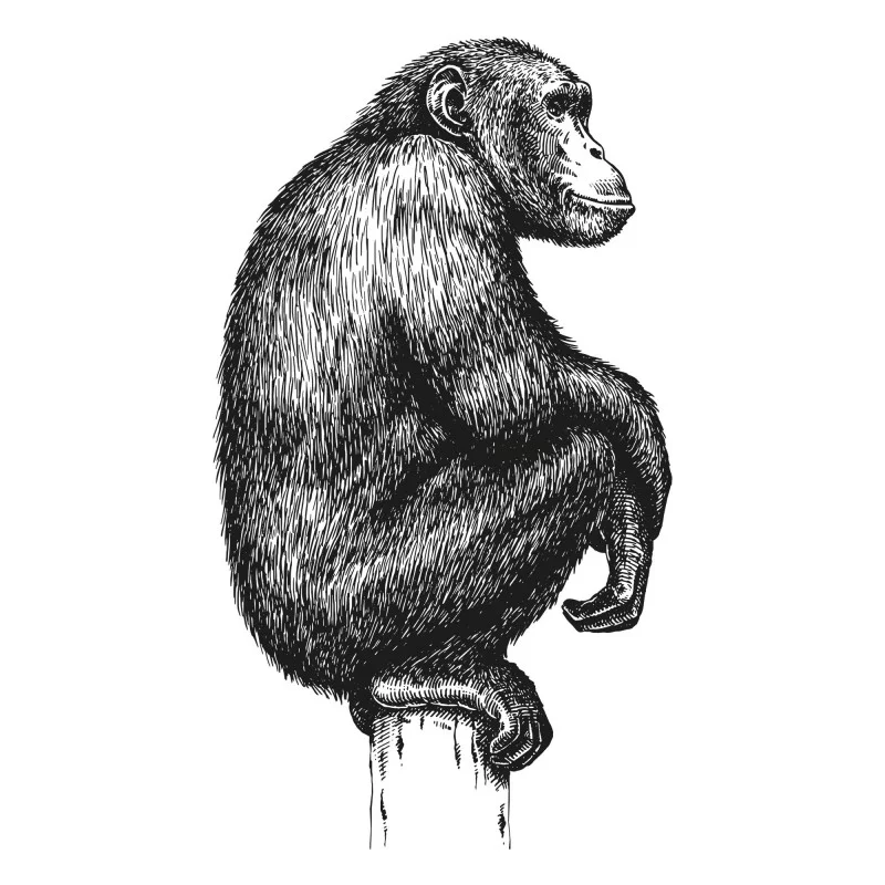 STICKER GM CHIMPANZE STICKER GM CHIMPANZE