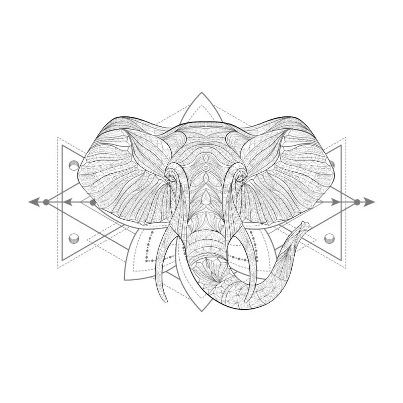 STICKER BOHO ELEPHANT