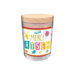 BOUGIE VERRE MERCI ATSEM