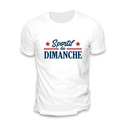 T SHIRT COCO SPORTIF DIMANCHE"