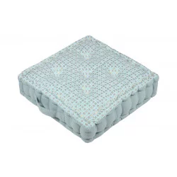 COUSSIN DE SOL AQUA EN COTON 45X45X10cm SOLEDAD
