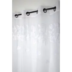 VOILE BLANC EN POLYESTER VIRGINIE 140X260cm