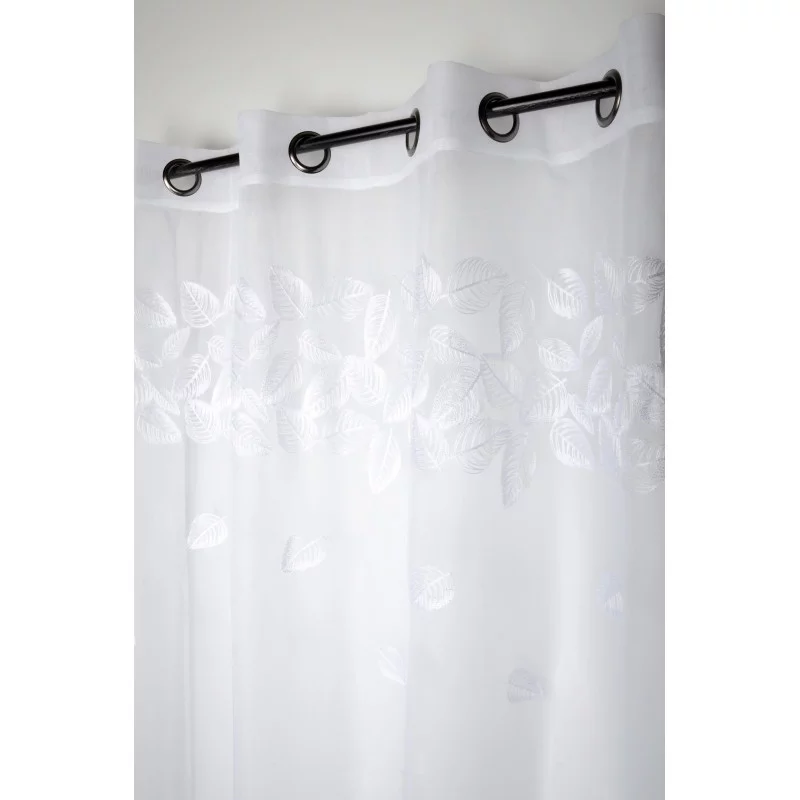 VOILE BLANC EN POLYESTER VIRGINIE 140X260cm