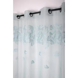 VOILE CELADON EN POLYESTER VIRGINIE 140X260cm