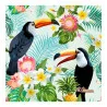 20 SERVIETTES TROPICAL BIRDS 33*33CM