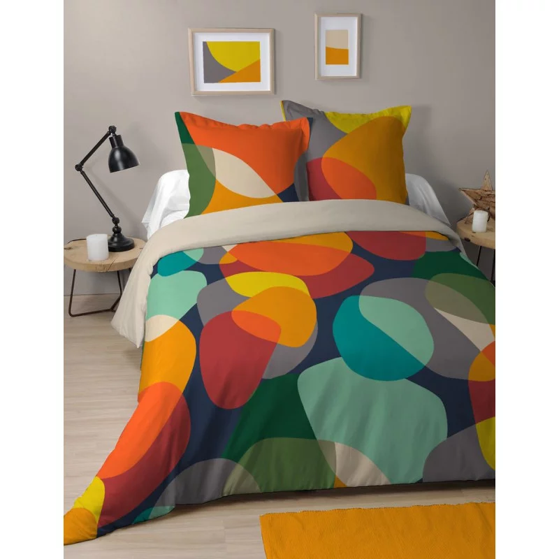 PARURE SIXTIES 2PERS 240X220+2TAIES 63X6