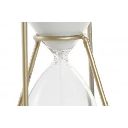SABLIER ARCHES DORES 10X10X23 FER VERRE