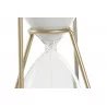 SABLIER ARCHES DORES 10X10X23 FER VERRE