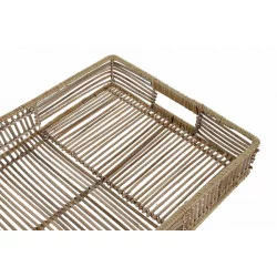 PLATEAU ROTIN NATURE 53X32X7 MARRON CLAI