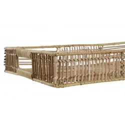 PLATEAU ROTIN NATURE 53X32X7 MARRON CLAI