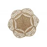 TAPIS MANDALA 150X150X1 ETOILE NATUREL F
