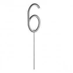 CIERGE MAGIQUE "6" 15.5CM