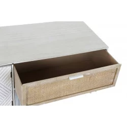 MEUBLE TV GRAVE BORD DE MER BOIS 120X40X