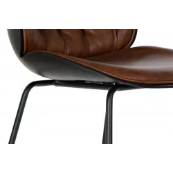 TABOURET BAR CHESTERFIELD MARRON FONCE 5