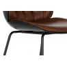 TABOURET BAR CHESTERFIELD MARRON FONCE 5 TABOURET BAR CHESTERFIELD MARRON FONCE 5
