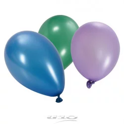 BALLONS METALLISES X50 COLORIS ASSORTIS