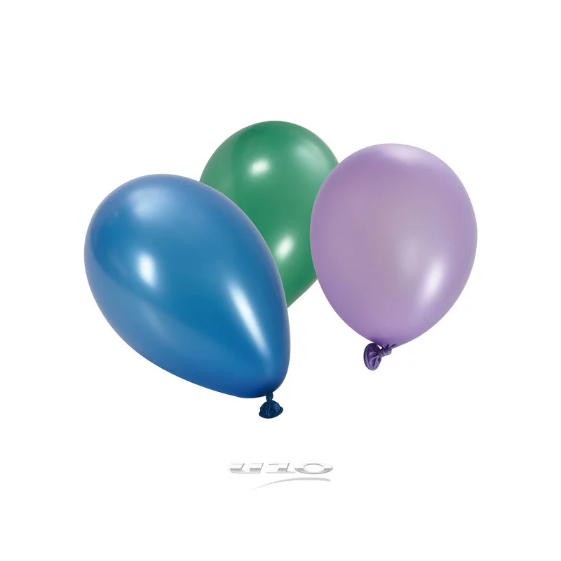 BALLONS METALLISES X50 COLORIS ASSORTIS