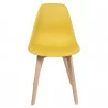 CHAISE SCANDINAVE COQUE MOUTARDE