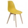 CHAISE SCANDINAVE COQUE MOUTARDE