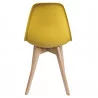 CHAISE SCANDINAVE COQUE MOUTARDE