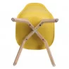 CHAISE SCANDINAVE COQUE MOUTARDE
