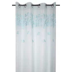 VOILE CELADON EN POLYESTER VIRGINIE 140X260cm