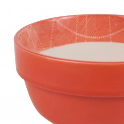 BOL GASTON ROUGE 30CL-D11.5XH6.5CM PORCE