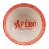 BOL GASTON ROUGE 30CL-D11.5XH6.5CM PORCE