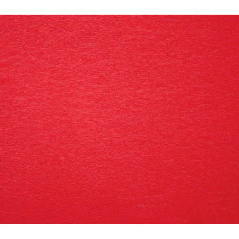 Crépon rouge feuille 50 x 200 cm