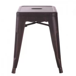 TABOURET NOIR-OR METAL DALLAS 38,70 X 38