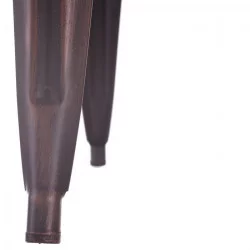 TABOURET NOIR-OR METAL DALLAS 38,70 X 38