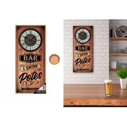 HORLOGE RECT. BAR L ENTRE POTES