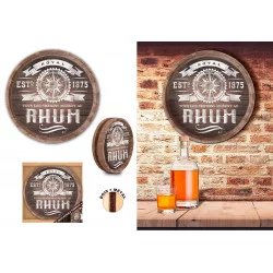 DECO MURALE TONNEAU RHUM D40