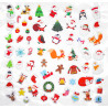 STICKERS 3D CAOUTCHOUC NOEL, DE 1 A 3,3