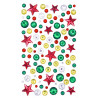 STICKERS STRASS ETOILES, COULEURS DE NOE