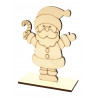 PERE NOEL EN BOIS A POSER, 11,2 X 15,5 X