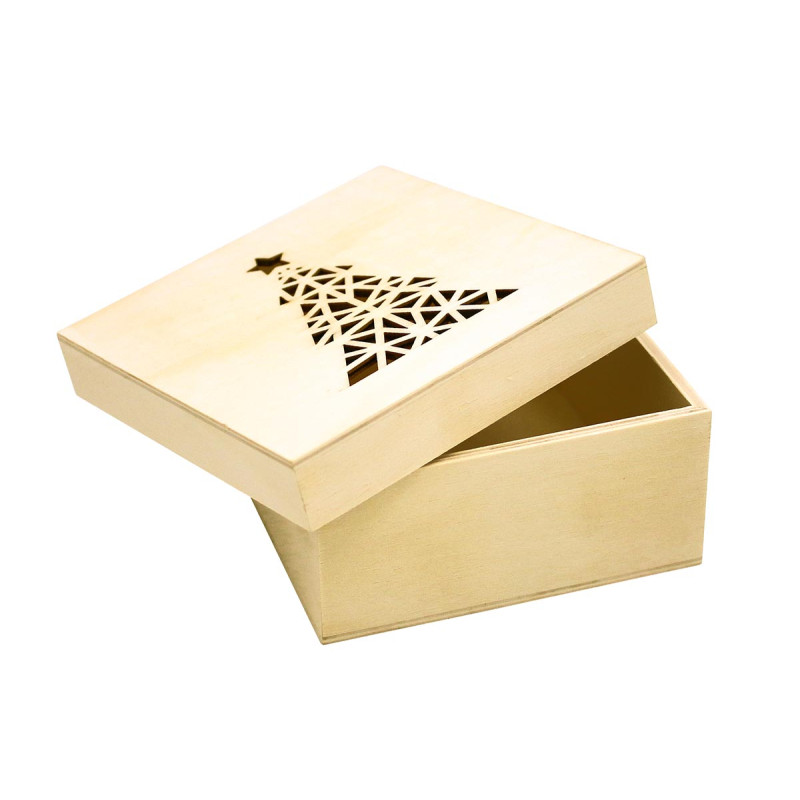 BOITE EN BOIS DECOUPE LASER, ORIGAMI SAP