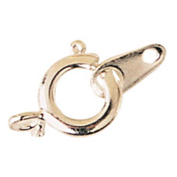 FERMOIRS RESSORT ARGENT DIAMETRE 6 MM X