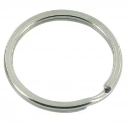 ANNEAUX DOUBLE ARGENT 3 CM X 6 PCS