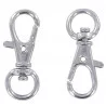 4 PORTE-CLEFS MOUSQUETON 3,2 CM AXE PIVO