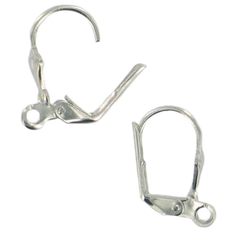 DORMEUSES OREILLES ARGENT 18 MM X 4 PCS