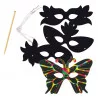 4 masques à gratter + grattoir