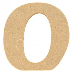 Chiffre Mdf 5x1.2cm Numéro "0"