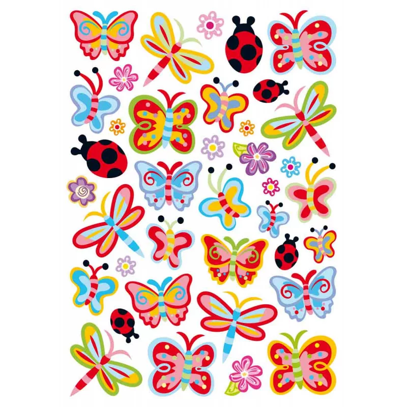 GOMMETTES CHAMPETRE DE 3 A 4 CM X 76 PCS
