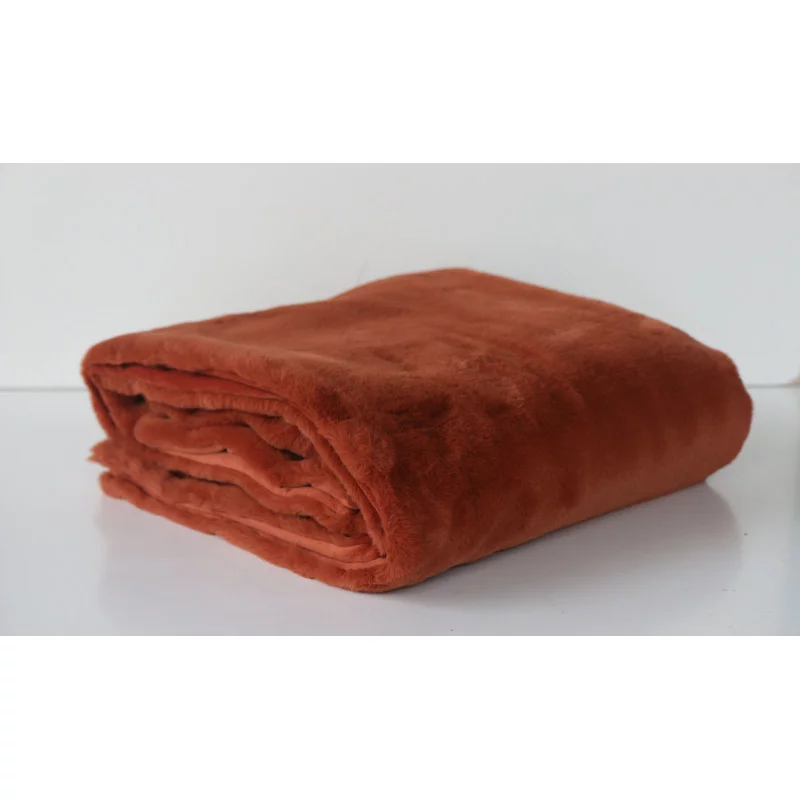 PLAID DOUCEUR 130X170 CUIR